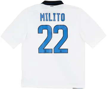 2011-12 Inter Milan Away Shirt Milito #22 (L)