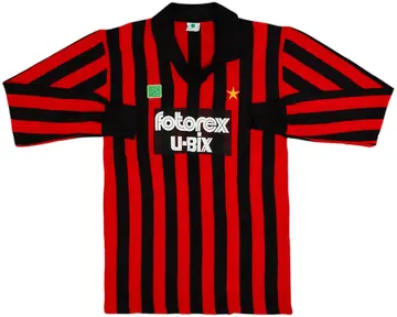 1985-86 AC Milan Home L/S Shirt - 10/10 - (S/M)