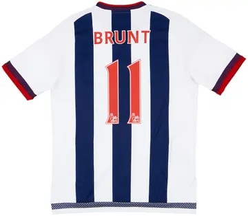 2015-16 West Brom Home Shirt Brunt #11 - 10/10 - (M)