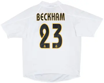 2004-05 Real Madrid Home Shirt Beckham #23 - 10/10 - (L)