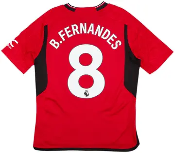 2023-24 Manchester United Home Shirt B.Fernandes #8 - 10/10 - (XL.Boys)