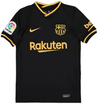 2020-21 Barcelona Away Shirt - 10/10 - (S.Boys)