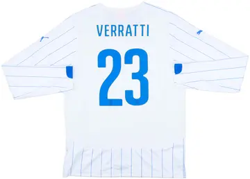 2014-15 Italy Away L/S Shirt Verratti #23 (XL)