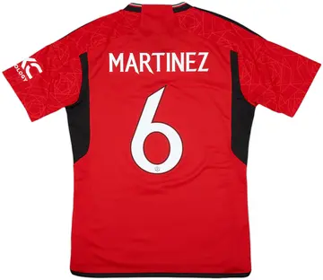 2023-24 Manchester United Home Shirt Martinez #6 - 10/10 - (M)