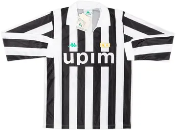 1991-92 Juventus Basic Home L/S Shirt (M)