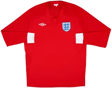 2010-11 England Away L/S Shirt - 10/10 - (L)