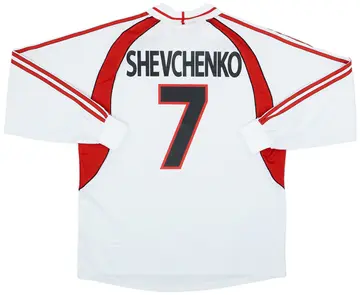 2000-02 AC Milan Away L/S Shirt Shevchenko #7 (XL)