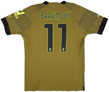 2022-23 AC MIlan Authentic Third Shirt Ibrahimovic #11 - 10/10 - (XL)