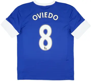 2012-13 Everton Home Shirt Oviedo #8 - 10/10 - (M)