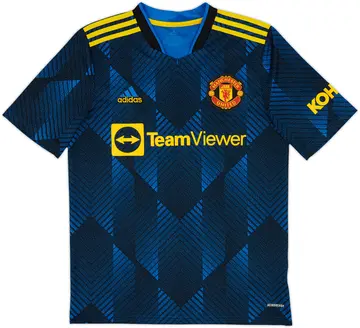 2021-22 Manchester United Third Shirt - 10/10 - (XL.Boys)