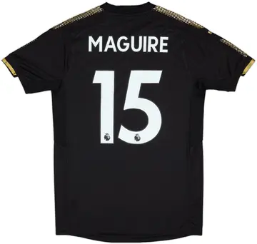 2017-18 Leicester Away Shirt Maguire #15 (S)