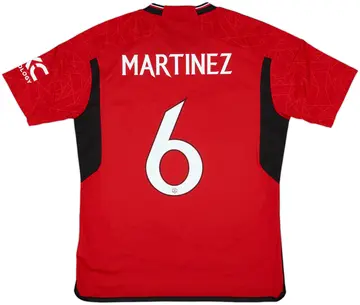 2023-24 Manchester United Home Shirt Martinez #6 - 10/10 - (M)