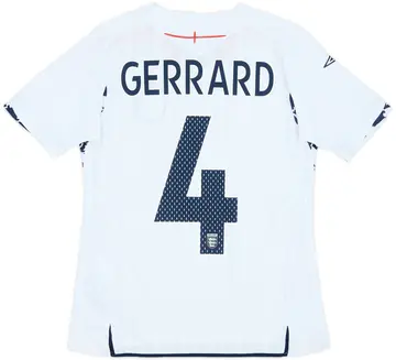 2007-09 England Home Shirt Gerrard #4 - 10/10 - (Women's M)