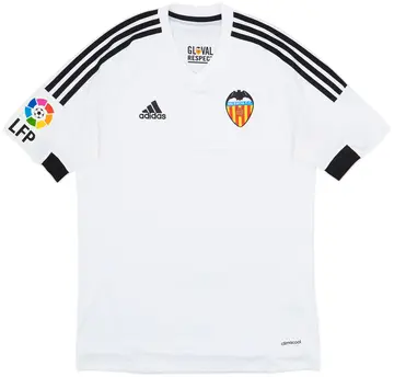 2015-16 Valencia Home Shirt - 10/10 - (S)
