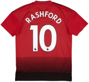 2018-19 Manchester United Home Shirt Rashford #10 - 10/10 - (S)