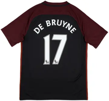 2016-17 Manchester City Away Shirt De Bruyne #17 - 10/10 - (M)