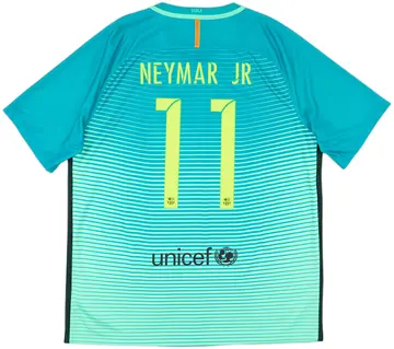 2016-17 Barcelona Third Shirt Neymar Jr #11 - 10/10 - (XL)