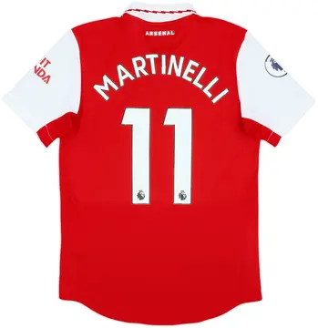 2022-23 Arsenal Authentic Home Shirt Martinelli #11 - 10/10 - (S)