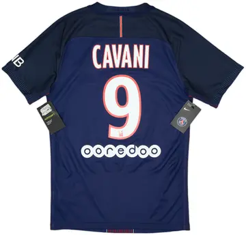 2016-17 Paris Saint-Germain Authentic Home Shirt Cavani #9 (S)
