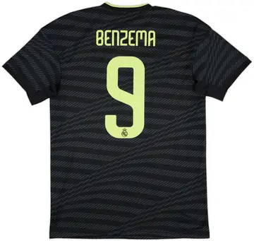 2022-23 Real Madrid Third Shirt Benzema #9 - 10/10 - (M)