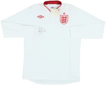 2012-13 England Signed Home L/S Shirt (L)