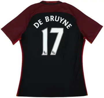 2016-17 Manchester City Authentic Away Shirt De Bruyne #17 - 10/10 - (XL)