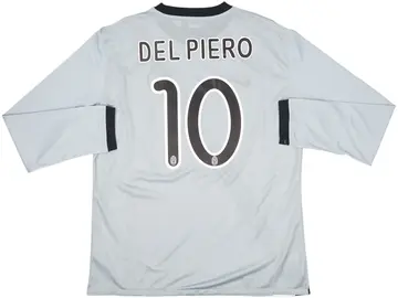 2009-10 Juventus Player Issue Away L/S Shirt Del Piero #10 (XL)