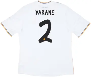2013-14 Real Madrid Home Shirt Varane #2 (XL)