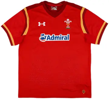 2015-16 Wales Rugby Union Home Shirt - 10/10 - (L)