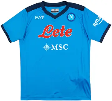 2021-22 Napoli Home Shirt - 10/10 - (L.Boys)