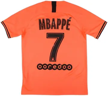 2019-20 Paris Saint-Germain Away Shirt Mbappe #7 - 10/10 - (XL.Boys)