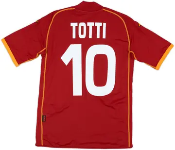 2008-09 Roma Home Shirt Totti #10 (XS)