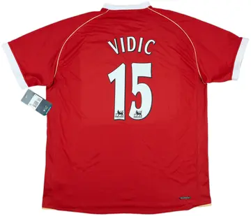 2006-07 Manchester United Home Shirt Vidic #15 (XXL)