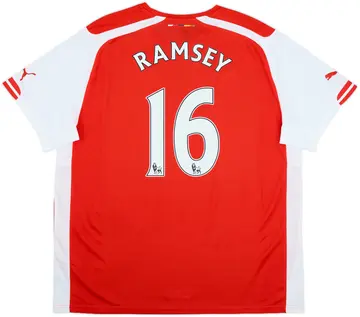 2014-15 Arsenal Home Shirt Ramsey #16 (XXL)