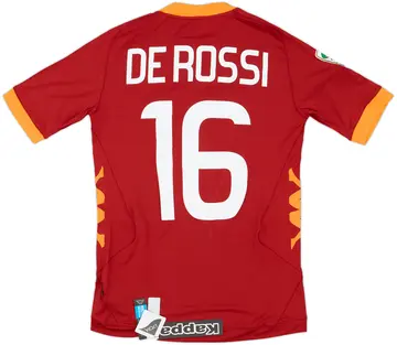 2011-12 Roma Home Shirt De Rossi #16 (S)