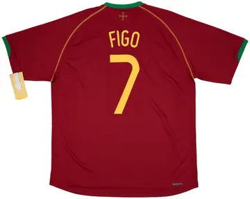 2006-08 Portugal Home Shirt Figo #7 (XL)