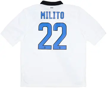 2011-12 Inter Milan Away Shirt Milito #22 (XL)