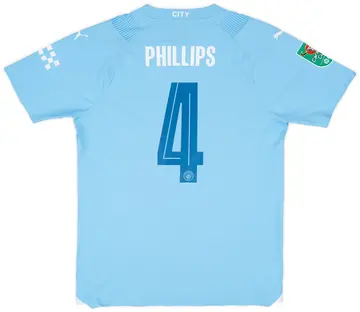 2023-24 Manchester City Match Issue Carabao Cup Home Shirt Phillips #4