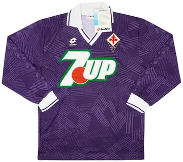 1992-93 Fiorentina Player Issue Home L/S Shirt (M)