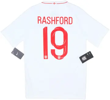 2018-19 England Home Shirt Rashford #19 (S)