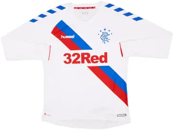 2018-19 Rangers Away L/S Shirt - 10/10 - (L)