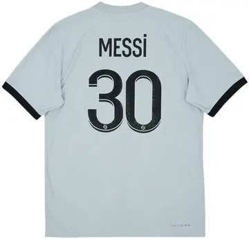2022-23 Paris Saint-Germain Authentic Away Shirt Messi #30 - 10/10 - (M)