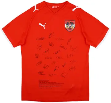 2008-09 Austria 'Signed' Home Shirt - 10/10 - (M)
