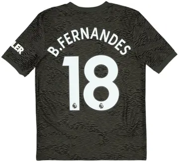 2020-21 Manchester United Away Shirt B.Fernandes #18 - 10/10 - (L.Boys)