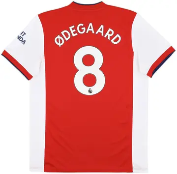 2021-22 Arsenal Home Shirt Odegaard #8 - 10/10 - (L)