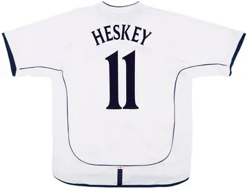 2001-03 England Home Shirt Heskey #11 - 10/10 - (XL)