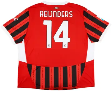 2024-25 AC Milan Home Shirt Reijnders #14 (3XL)