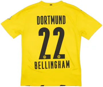 2020-21 Borussia Dortmund Home Shirt Bellingham #22 - 10/10 - (S)