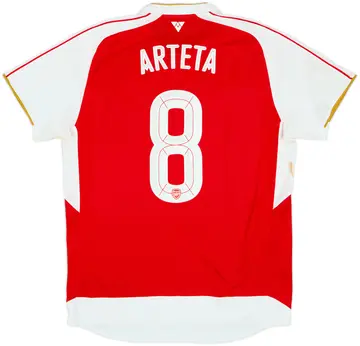 2015-16 Arsenal Home Shirt Arteta #8 (L)