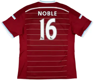 2014-15 West Ham Home Shirt Noble #16 - 8/10 - (XXL)